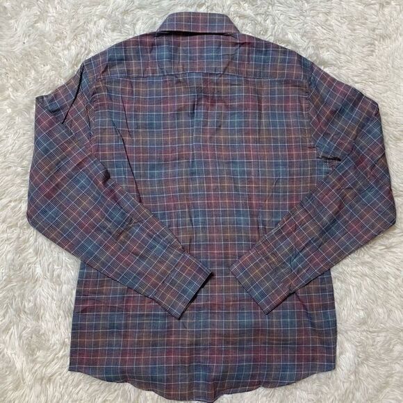 New Daniel Hechter Paris Mens Dress Shirt Size Medium Plaid NEW with Tags - Picture 7 of 7